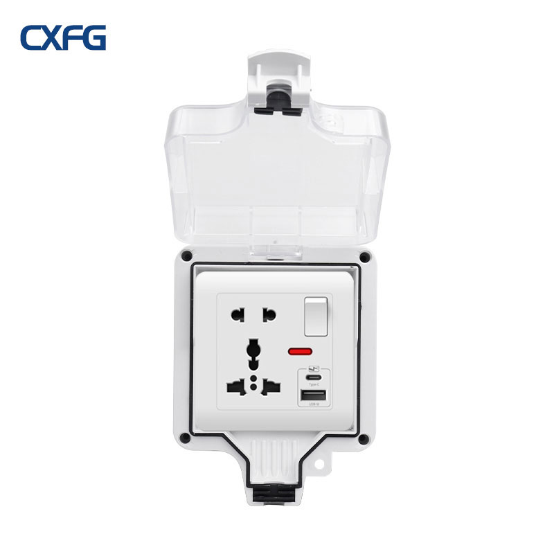 Outdoor Power Adapter Usb C - Водонепроницаемая уличная розетка типа 86, IP66,